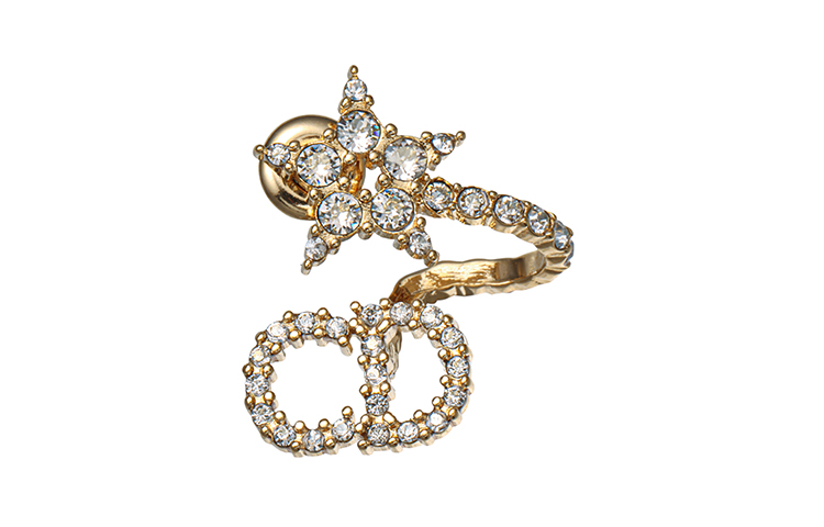 Purchase (W) 迪奥Clair D Lune金色水晶耳环女款附礼盒/礼袋。 E1099CDLCY-D301