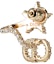 Sizing (Women) Dior Clair D Lune Gold Crystal Earrings for Women with Gift Bag/Box. E1099CDLCY-D301