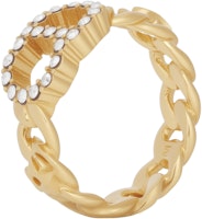 (Women) DIOR Clair D Lune Metal Ring R0988CDLCY-D301 (Women) DIOR Clair D Lune Metal Ring R0988CDLCY-D301