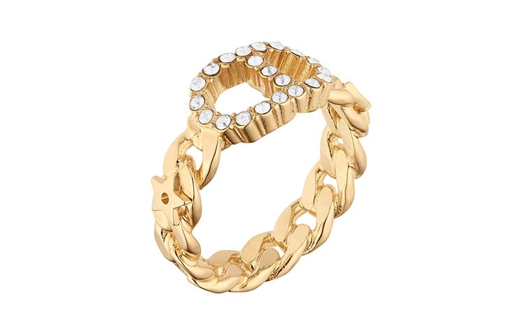 Order (W) DIOR Clair D Lune Cincin Metalik R0988CDLCY-D301