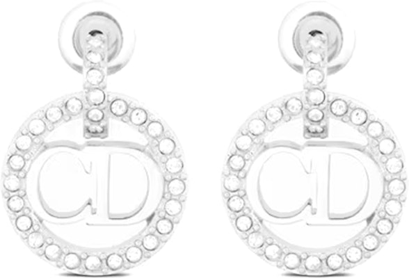 (Women) Dior Clair D Lune Silver Earrings with Faux Crystal for Women. E1911CDLCY-D13S Order (Women) Dior Clair D Lune Silver Earrings with Faux Crystal for Women. E1911CDLCY-D13S