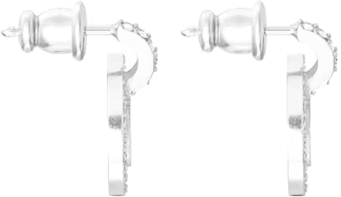 (Women) Dior Clair D Lune Silver Earrings with Faux Crystal for Women. E1911CDLCY-D13S Lookbook (Women) Dior Clair D Lune Silver Earrings with Faux Crystal for Women. E1911CDLCY-D13S