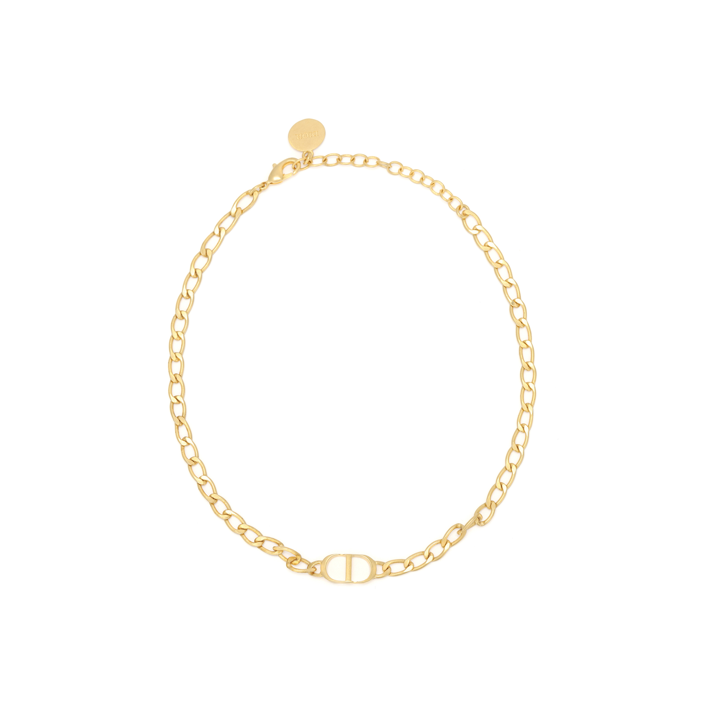 (Women) Dior Classic CD Necklace Series PETIT CD Casual Gold Necklace for Women N1296PTCMT-D300