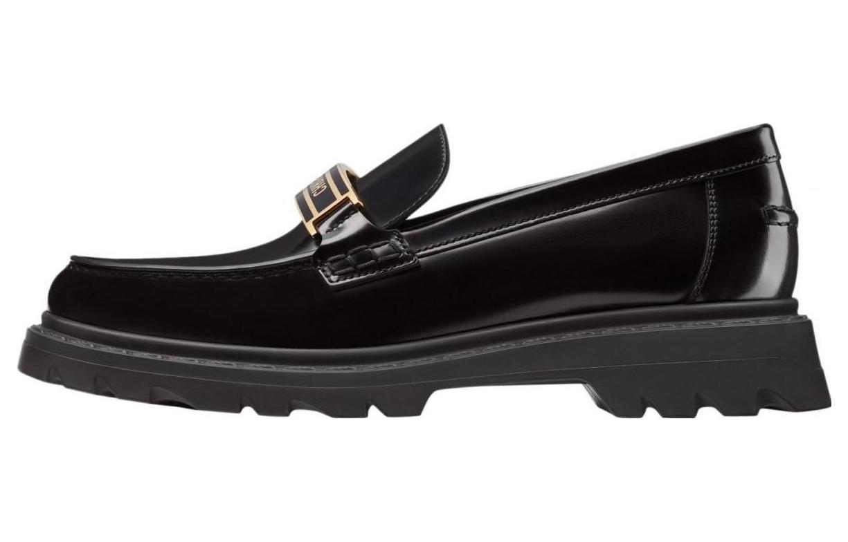 (Women) Dior Code 'Black Leather Loafer' KDB720ACA_S900