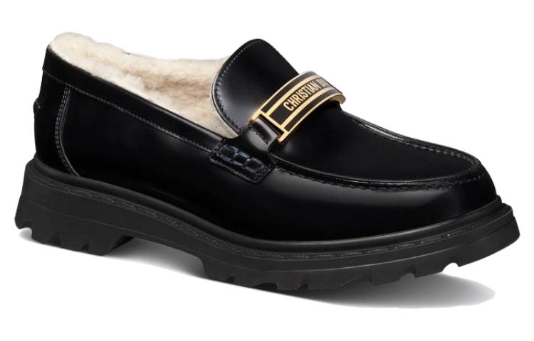 Lookbook DIOR 迪奧 Code 磨砂小牛皮樂福鞋 女款 黑色