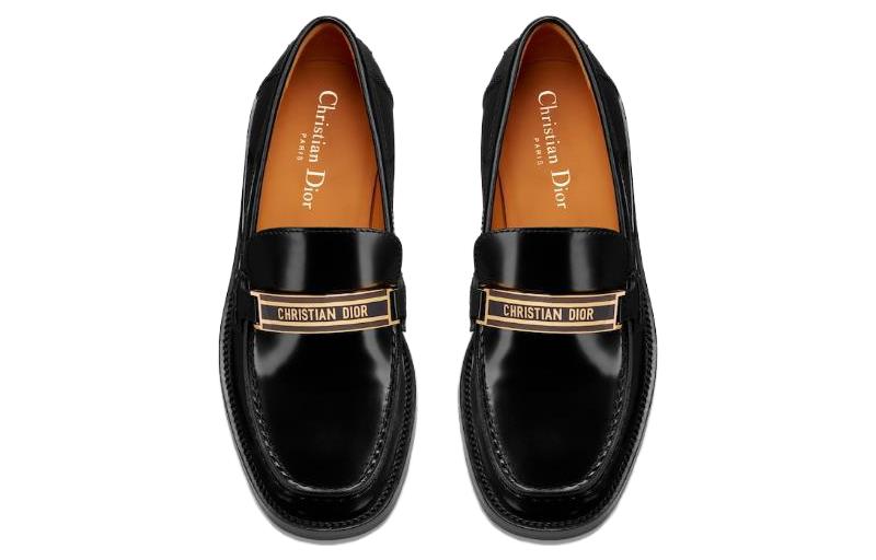 (W) Dior Code 'Glazed Loafer Thick Sole - Black' 圖 5