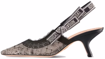 (Women) Dior Cotton Pointed Toe Slide Stiletto Heels 'Grey' KDV028BXT_S21X (Women) Dior Cotton Pointed Toe Slide Stiletto Heels 'Grey' KDV028BXT_S21X