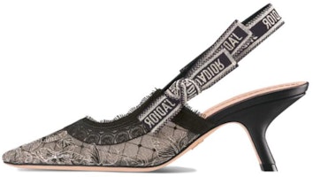 (Women) Dior Cotton Pointed Toe Slide Stiletto Heels 'Grey' KDV028BXT_S21X (Women) Dior Cotton Pointed Toe Slide Stiletto Heels 'Grey' KDV028BXT_S21X