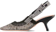 Buy (W) Dior Sepatu Hak Tinggi Runcing Katun 'Abu-Abu' KDV028BXT_S21X