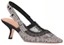 Lookbook (W) Dior Sepatu Hak Tinggi Runcing Katun 'Abu-Abu' KDV028BXT_S21X