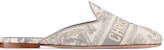 (W) Dior Cotton Toile de Jouy Sulaman Mule 'Kelabu' KCB608TJE_S34G