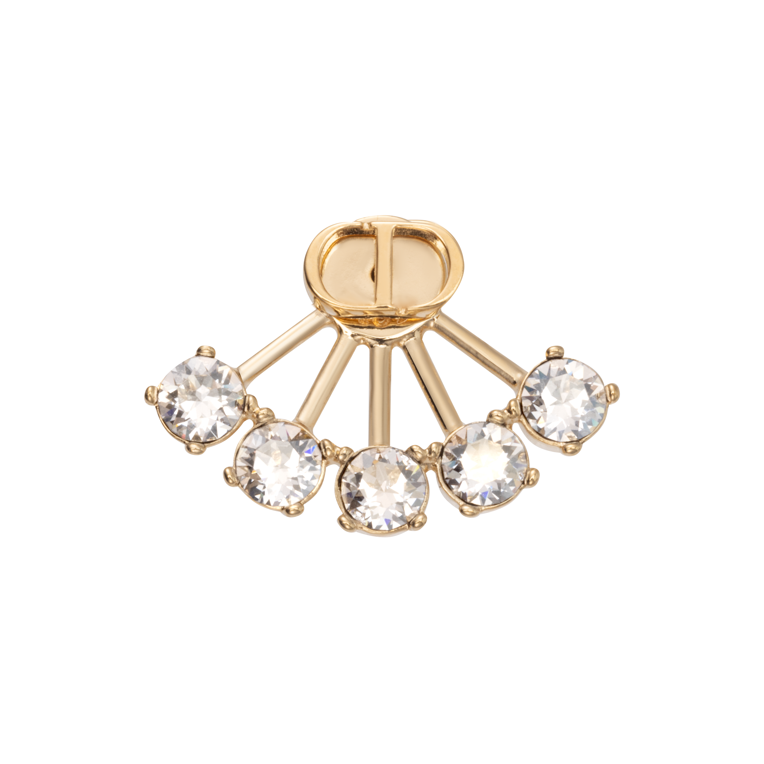 (Women) Dior Crystal-Inspired Metal Earrings Gold E1417PTCCY-D301 圖 5