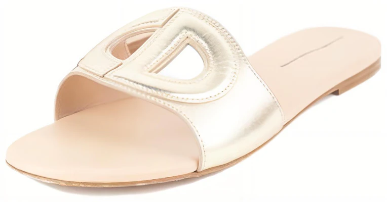 (W) Dior D-Club Leren Slipper ''Goud'' KCQ390LNC_S71K Buy (W) Dior D-Club Leren Slipper ''Goud'' KCQ390LNC_S71K