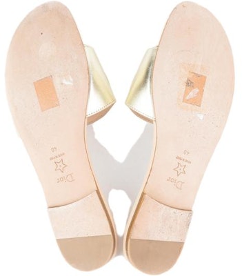 (W) Dior D-Club Sandal Kulit 'Emas' KCQ390LNC_S71K Shop (W) Dior D-Club Sandal Kulit 'Emas' KCQ390LNC_S71K