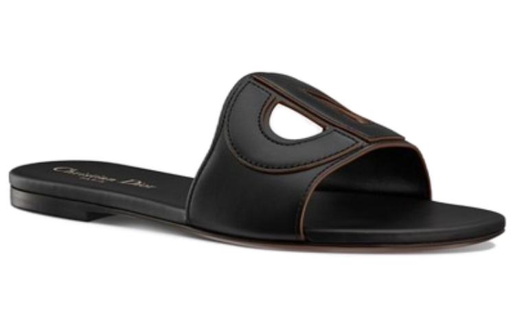 (W) Dior D-Club Slide 'Black Leather' 圖 3