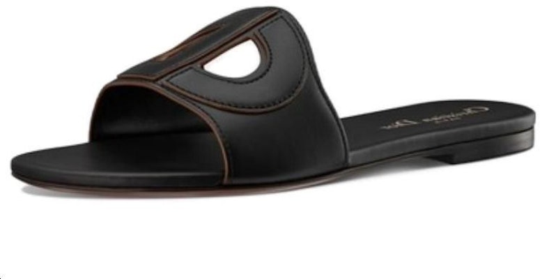 (W) Dior D-Club Slide 'Kulit Hitam' KCQ390VEA_S900 Shop (W) Dior D-Club Slide 'Kulit Hitam' KCQ390VEA_S900