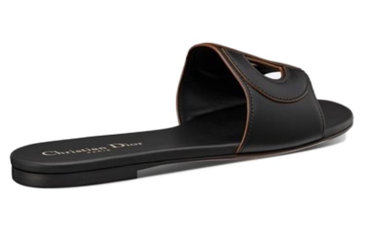 (W) Dior D-Club Slide 'Black Leather' 圖 5