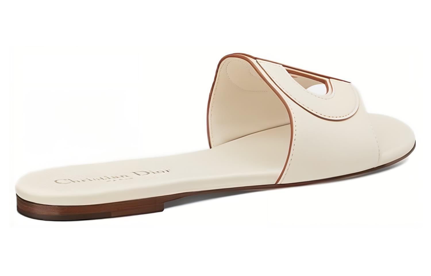 Shop (W) 迪奥 D-Club 拖鞋 '米色' KCQ390VEA_S03W