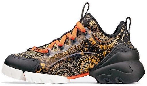 DIOR D-CONNECT 煙花圖案氯丁橡膠 耐磨防滑 低幫運動鞋 女款 黃褐色 Buy DIOR D-CONNECT 煙花圖案氯丁橡膠 耐磨防滑 低幫運動鞋 女款 黃褐色