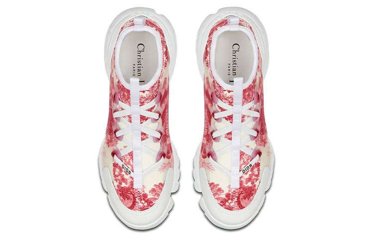 Shop DIOR 迪奧 D-Connect 運動鞋 女款 紅色