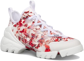 DIOR迪奧 D-Connect 舒適簡約 低幫 生活休閒鞋 女款 紅白色 Lookbook DIOR迪奧 D-Connect 舒適簡約 低幫 生活休閒鞋 女款 紅白色