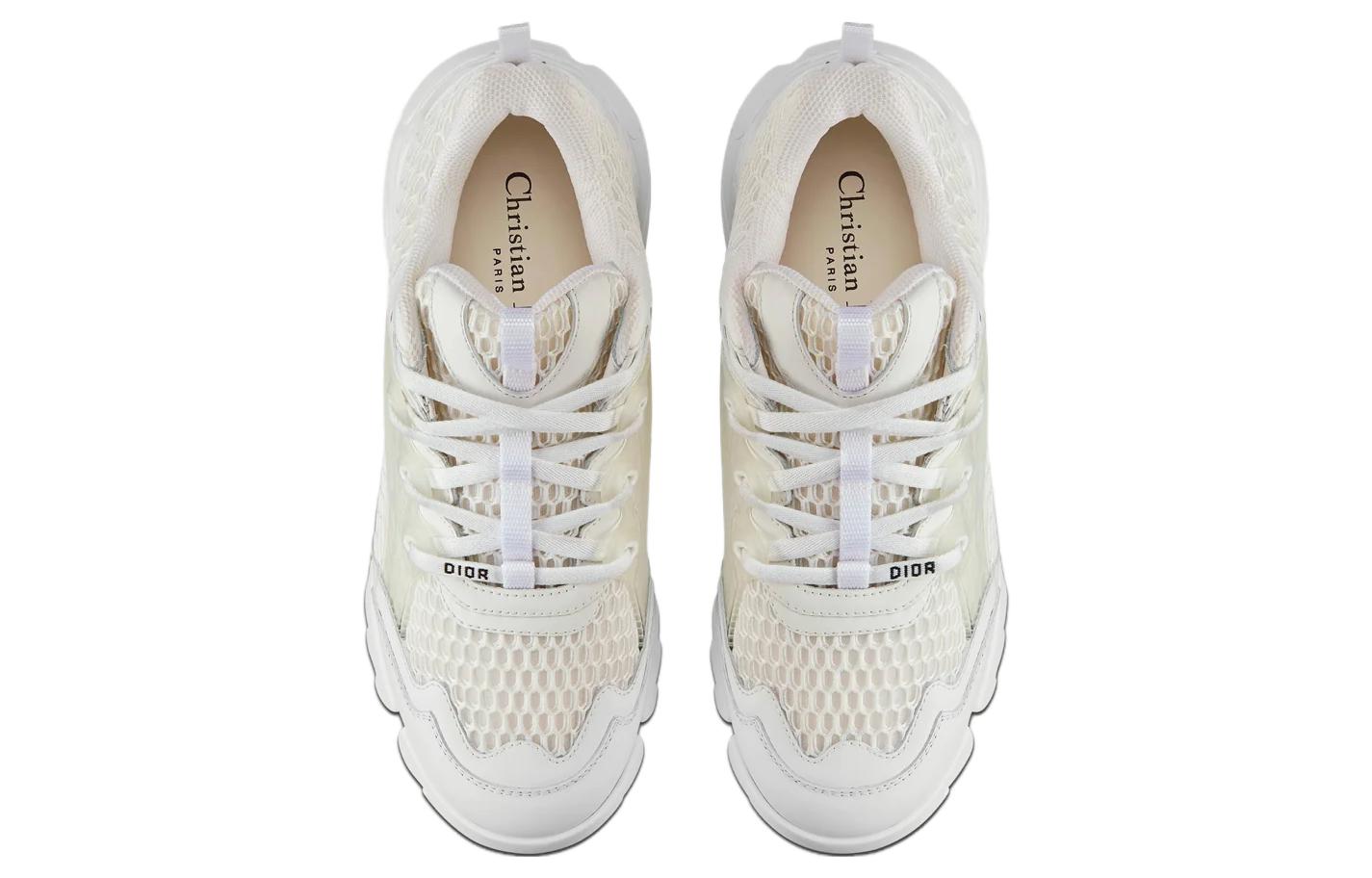 Shop DIOR 迪奧 D-Connect 休閒低筒運動鞋 女款 白色