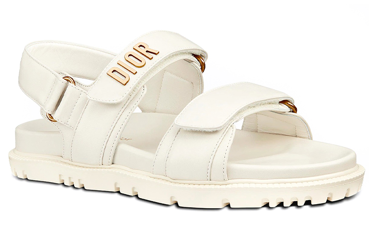 Lookbook (W) Sandalias Dior D-Connect 'Magic Tape White' zapatillas blancas. KCQ547LAB_S03W