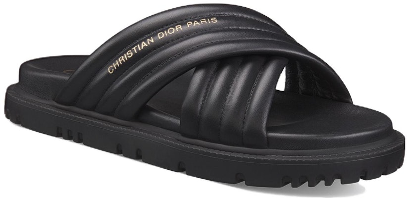 (W) Dior D-Cross Sandalia de Cuero 'Negro' KCQ922LAB_S900 Order (W) Dior D-Cross Sandalia de Cuero 'Negro' KCQ922LAB_S900