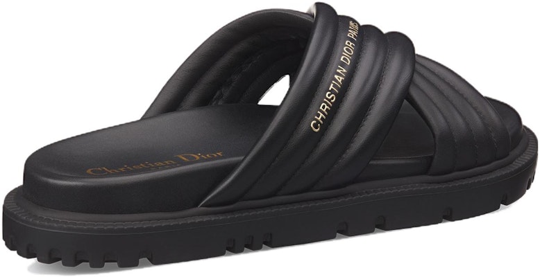 (W) Dior D-Cross Sandalia de Cuero 'Negro' KCQ922LAB_S900 Lookbook (W) Dior D-Cross Sandalia de Cuero 'Negro' KCQ922LAB_S900
