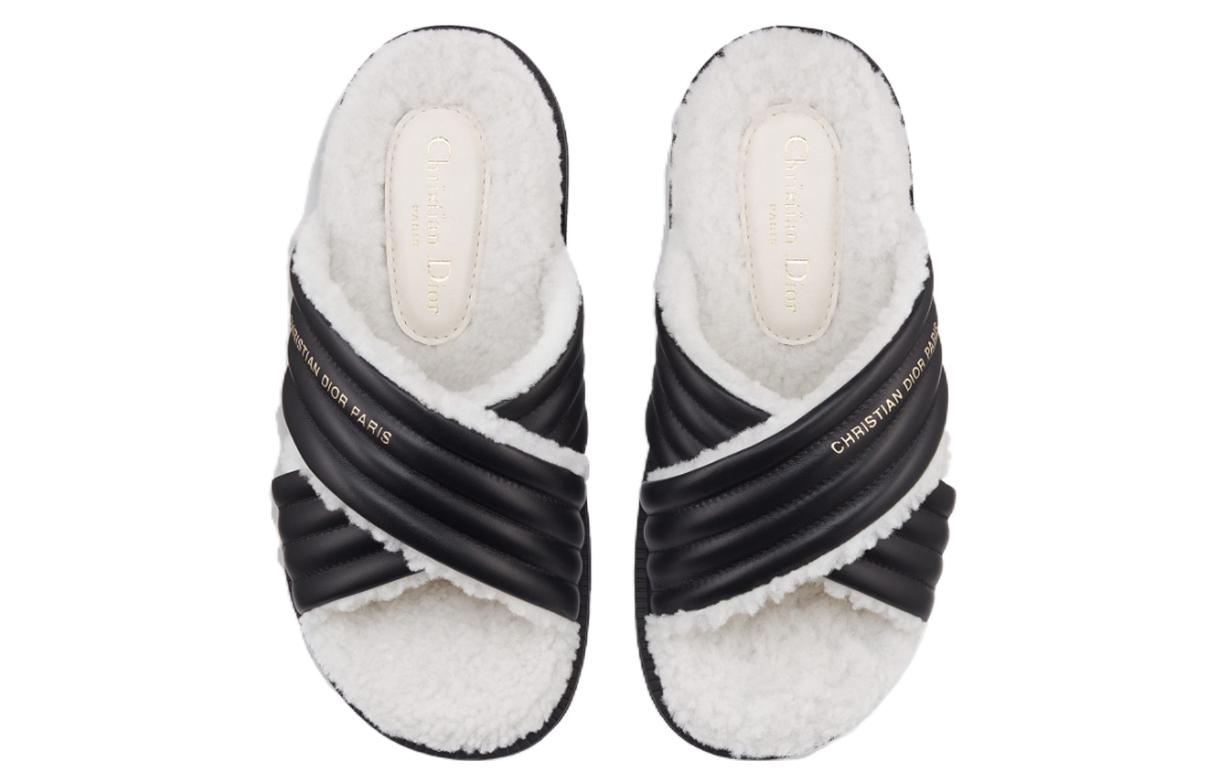 Shop (W) Dior D-Cross Slide ''Nero Bianco'' KCQ917LKK_S11X