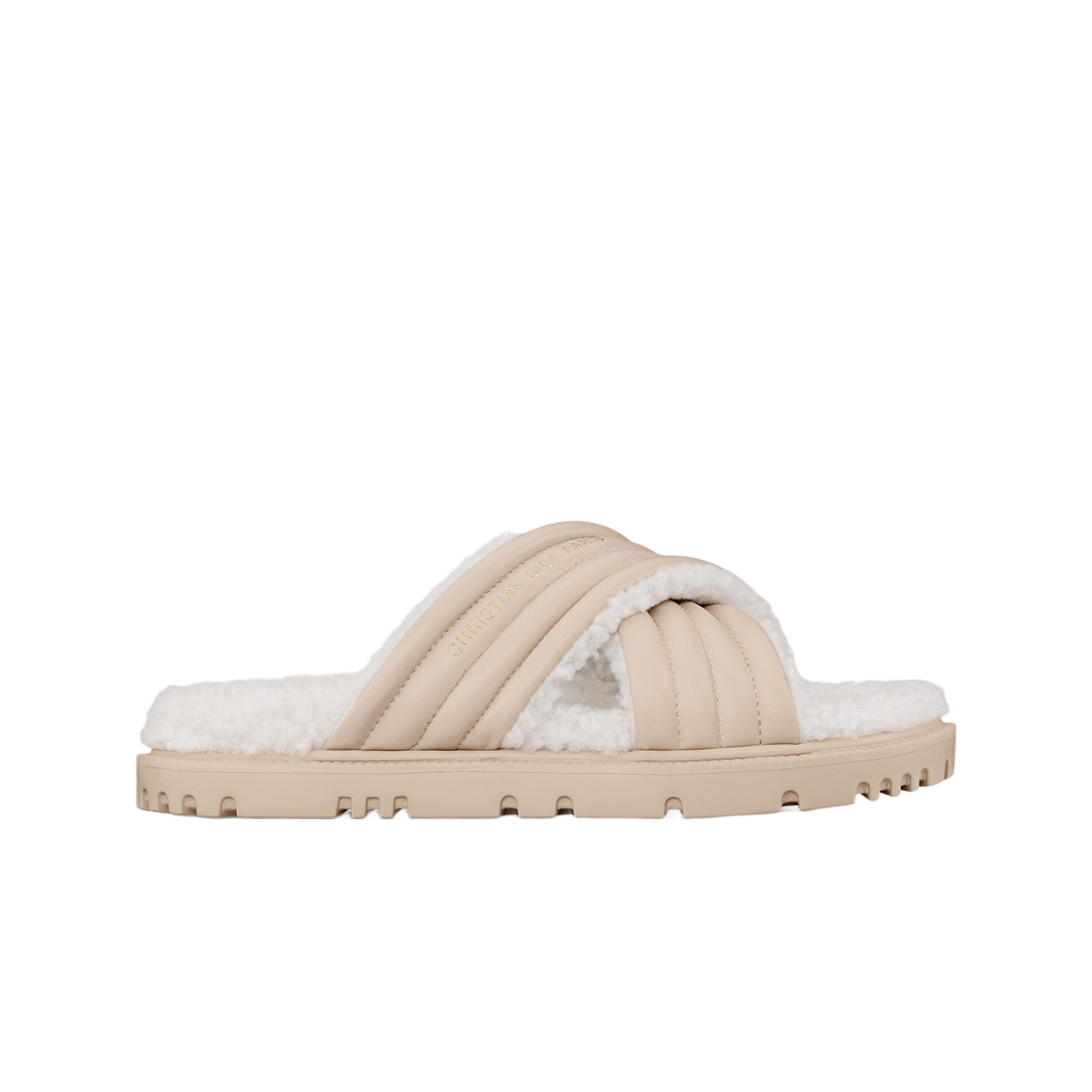 (Women) Dior D-Cross Slides 'Beige' KCQ917LKK_S53U