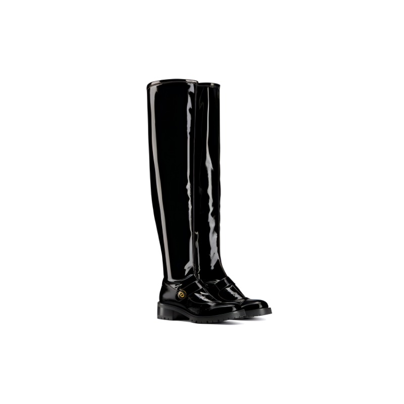 Order (W) Dior D-Doll CD ''Zwarte Cozy Signature Casual Chunky High-Top Laars'' KCI697KCP_S20X