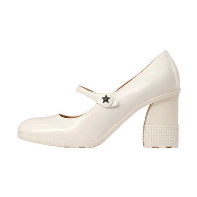 (W) Dior D-Doll High Heel 'Glossy White Calfskin'