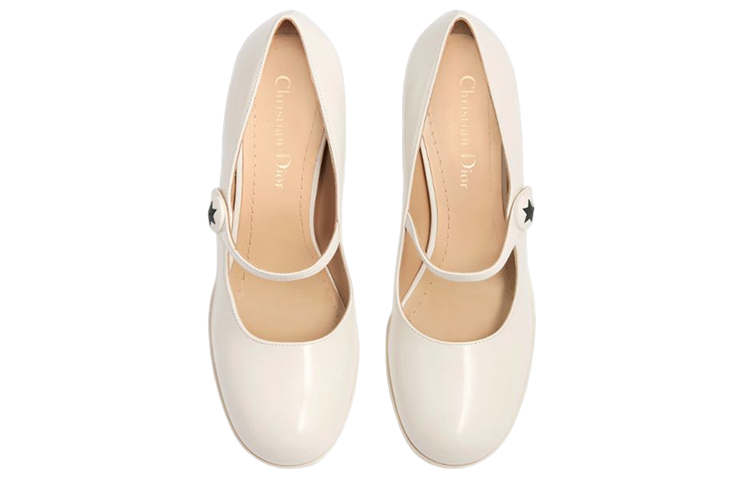Shop (W) Dior D-Doll Hoge Hak ''Glanzend Wit Kalfsleer'' KDP970CCF_S03W