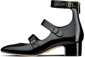 (Women) Dior D-Doll Leather Mid-Heel 'Black' KDP912CCF_S900 (Women) Dior D-Doll Leather Mid-Heel 'Black' KDP912CCF_S900