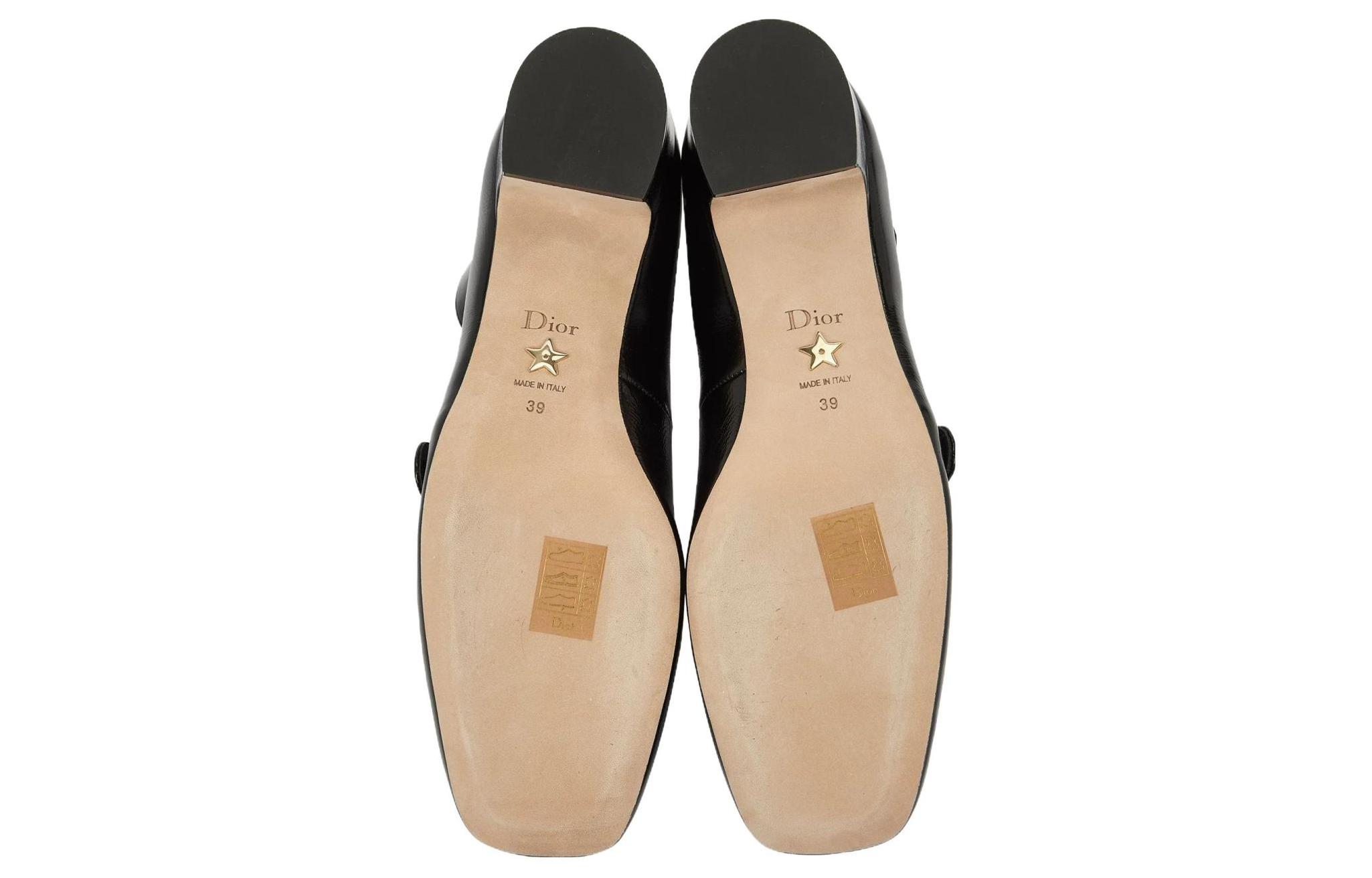 Purchase (Women) Dior D-Doll Leather Mid-Heel 'Black' KDP912CCF_S900
