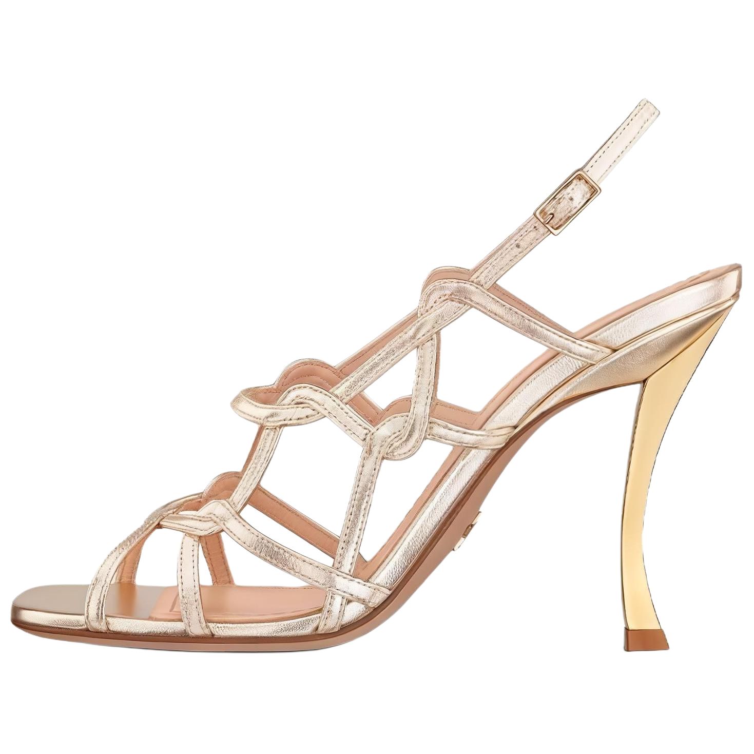 (Women) Dior D-Fame 'Gold Buckle' KDQ777LAM_S49K