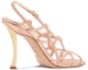 Shop (Women) Dior D-Fame 'Nude Buckled Open-Toe Slide' KCQ777LAM_S70K