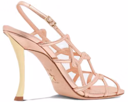 Shop (Women) Dior D-Fame 'Nude Buckled Open-Toe Slide' KCQ777LAM_S70K