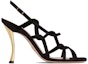 Order (W) Dior D-Fame Hitam 'Velvet Buckle Square Toe Fashion Slide' KCQ777VVV_S900
