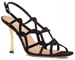 Lookbook (Women) Dior D-Fame Black 'Velvet Buckle Square Toe Fashion Slide' KCQ777VVV_S900