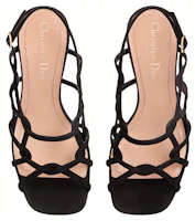 Shop (Women) Dior D-Fame Black 'Velvet Buckle Square Toe Fashion Slide' KCQ777VVV_S900