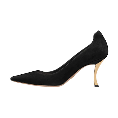 (W) Dior D-Fame High Heel 'Black Velvet'