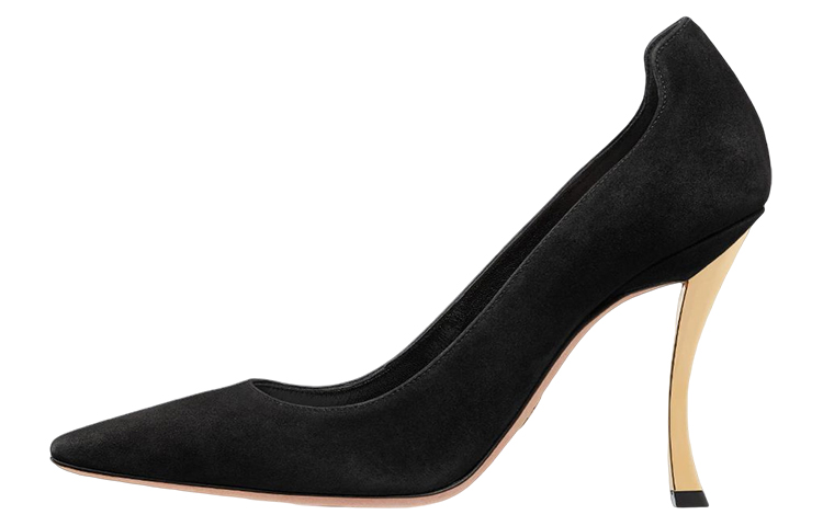 (Women) Dior D-Fame High Heels 'Velvet Fashion Stiletto Black' KCP975VVV_S900
