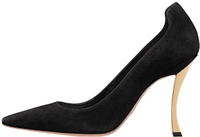 (Women) Dior D-Fame High Heels 'Velvet Fashion Stiletto Black' KCP975VVV_S900 (Women) Dior D-Fame High Heels 'Velvet Fashion Stiletto Black' KCP975VVV_S900