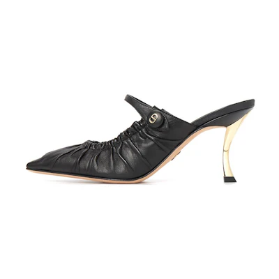 (W) Dior D-Fame Sandal 'Black Stiletto'