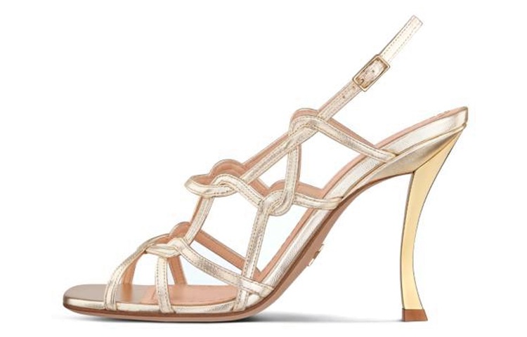(Women) Dior D-Fame Sandal 'Rose Gold' KCQ777LAM_S49K
