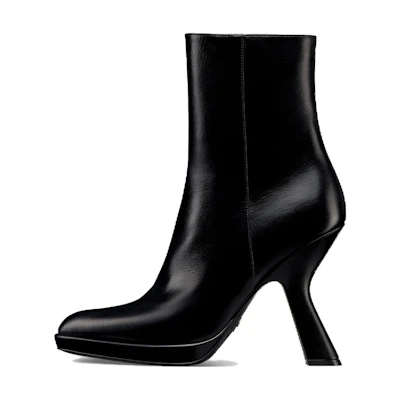 (W) Dior D-Fiction Short Boots 'Black CMFT'
