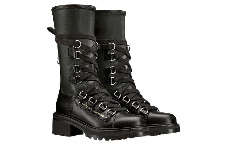 Shop (W) Dior D-Fight ''Bottes en Cuir Noir'' KCI875XLC_S20X