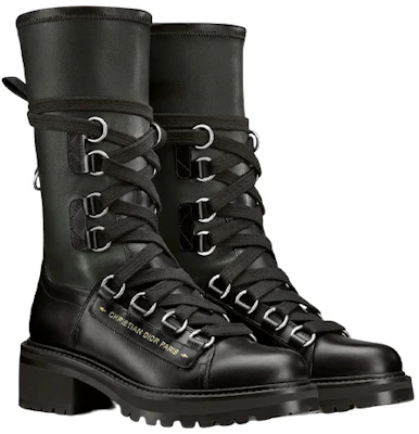 (W) Dior D-Fight ''Bottes en Cuir Noir'' KCI875XLC_S20X Shop (W) Dior D-Fight ''Bottes en Cuir Noir'' KCI875XLC_S20X